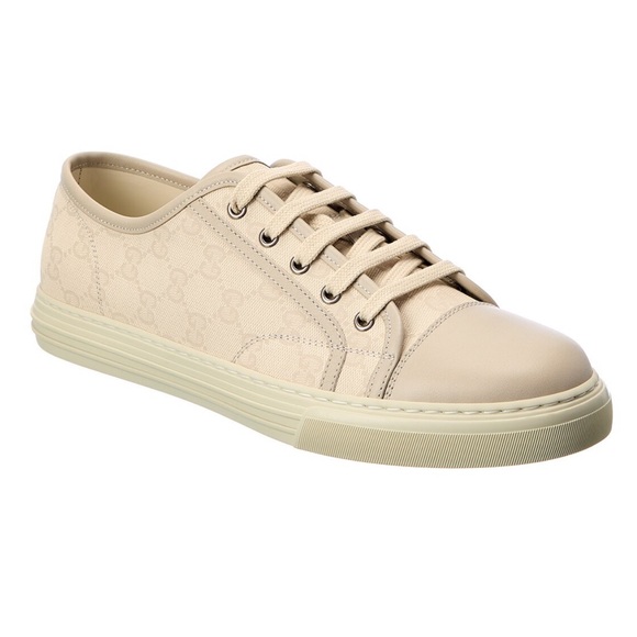 Gucci Canvas & Leather Sneaker - Picture 6 of 11